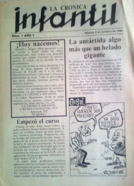 La crónica infantil