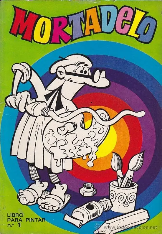 Libro para pintar Mortadelo