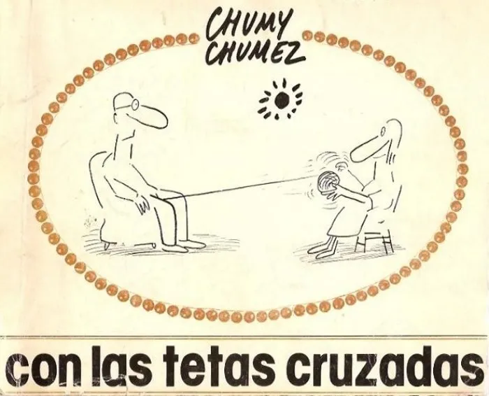 Con las tetas cruzadas