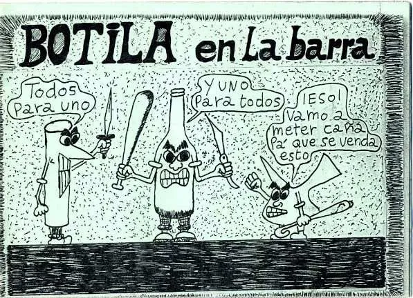 Botila en la barra