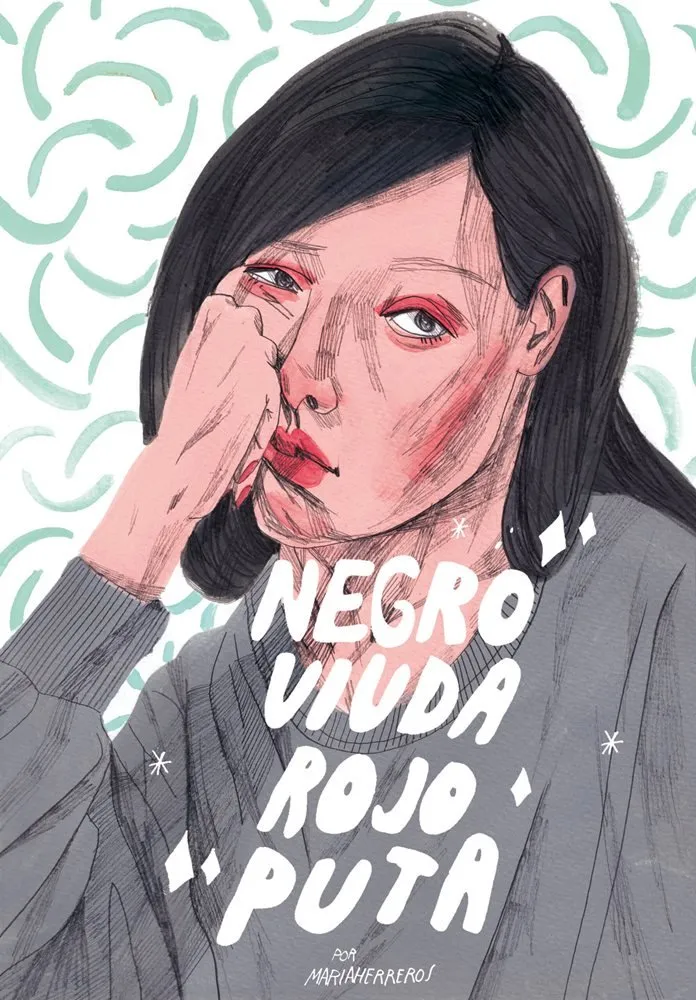 Negro viuda rojo puta