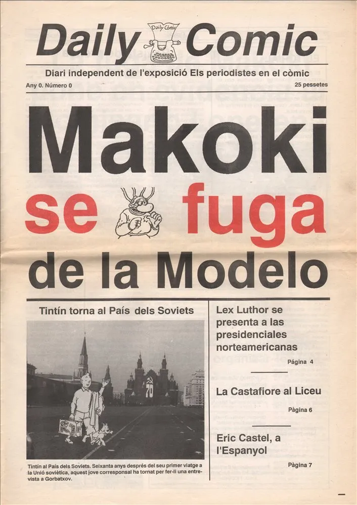 Daily Comic. Makoki se fuga de la Modelo