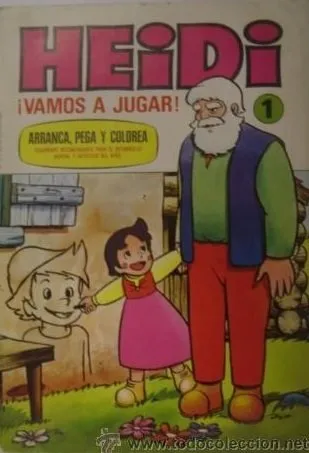 Heidi. Arranca, pega y colorea