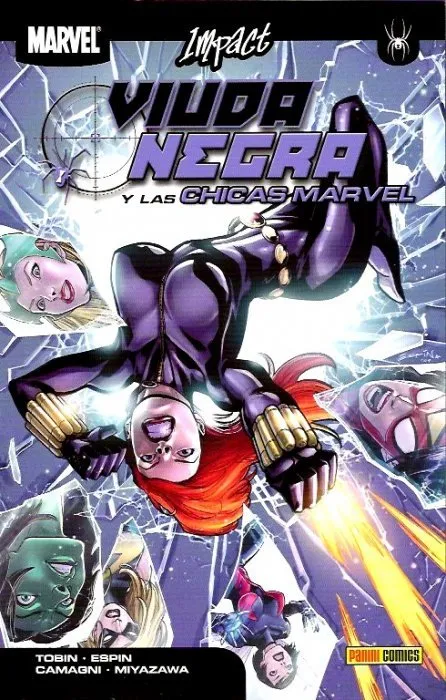 Viuda Negra y las chicas Marvel.