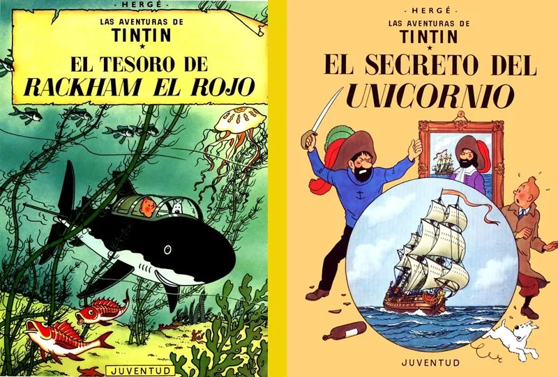 Las aventuras de Tintín: El secreto del Unicornio / El tesoro de Rackham el Rojo (Editorial Juventud