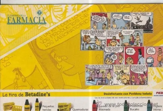 La tira de Betadine