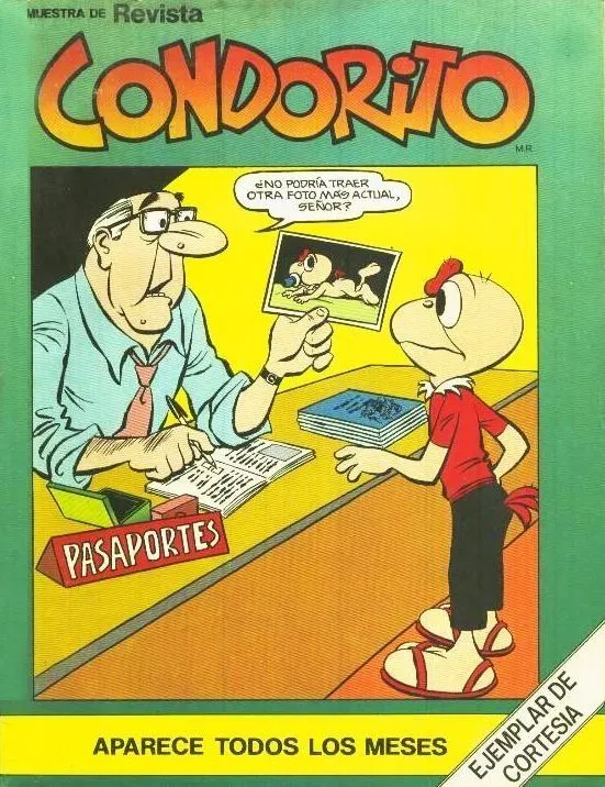 Condorito. Ejemplar de cortesía