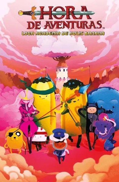 Hora de aventuras. Loca academia de polis banana