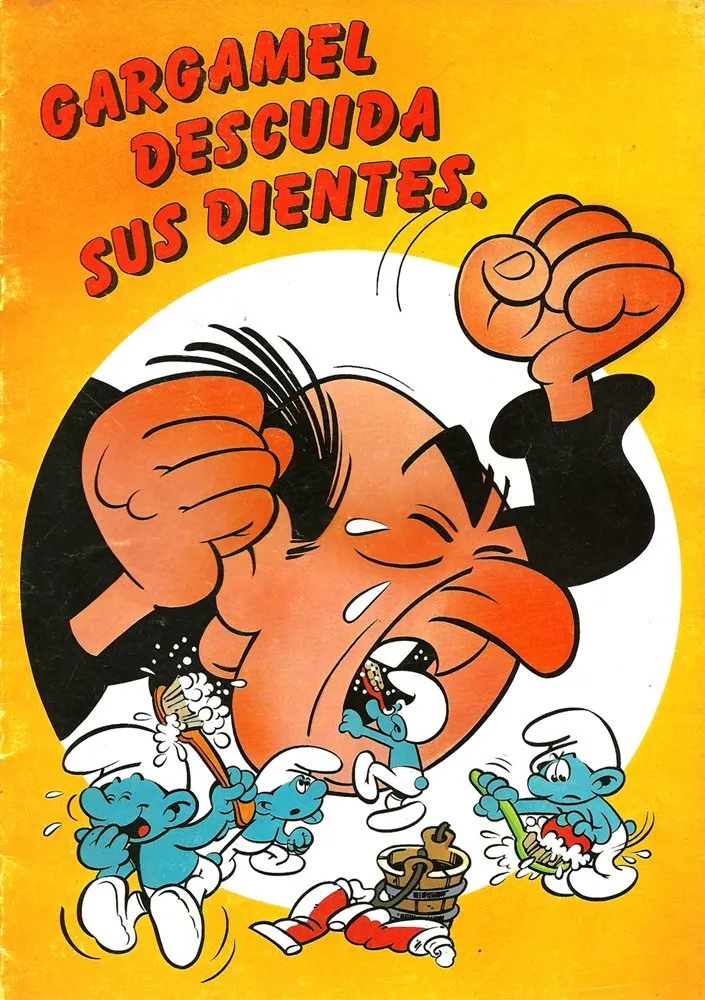 Gargamel descuida sus dientes