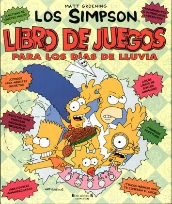 Los Simpson: Libro de juegos para los días de lluvia