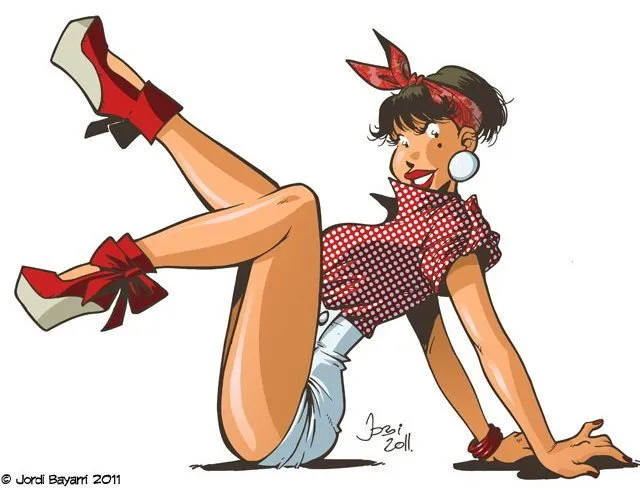 Pin Up and Cartoon Girls Art