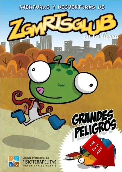 Aventuras y desventuras de ZGMRTSGLUB en la tierra (Colegio Profesional de Fisioterapeutas de la Com