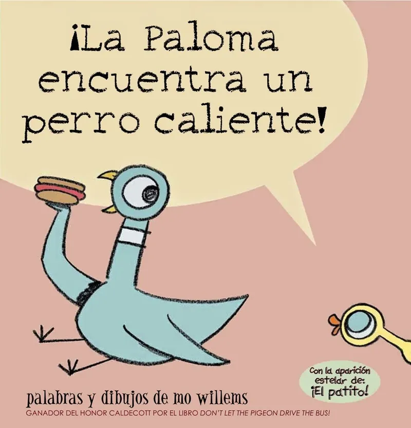 ¡La paloma encuentra un perro caliente!