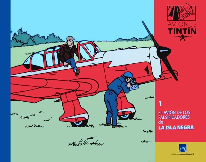 Aviones Tintín. Los aviones en la obra de Hergé