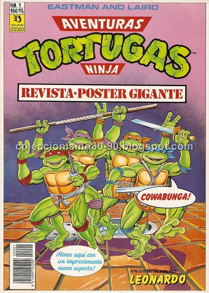 Aventuras Tortugas Ninja: Revista-Poster Gigante