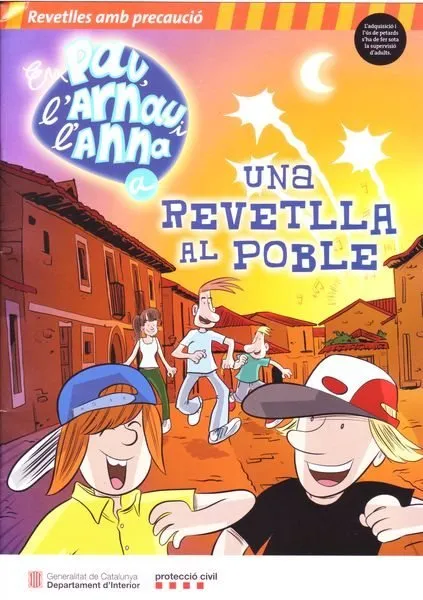 En Pau, l'Arnau i l'Anna a Una revetlla al poble