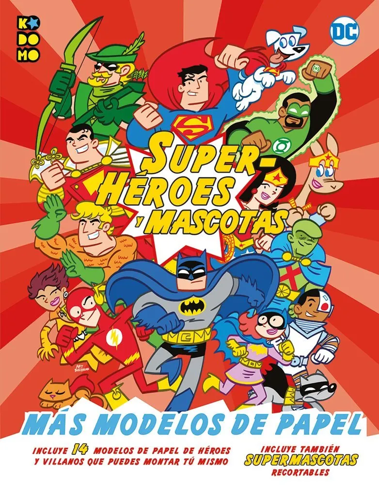 Superhéroes y mascotas: ¡Más modelos de papel!