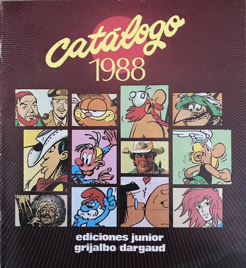 Catálogo 1988. Ediciones Junior Grijalbo/Dargaud
