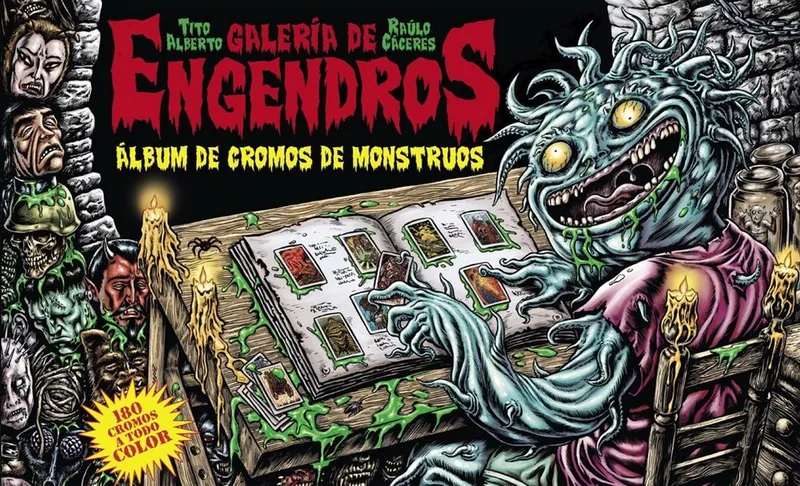 Galería de Engendros. Álbum de cromos de monstruos