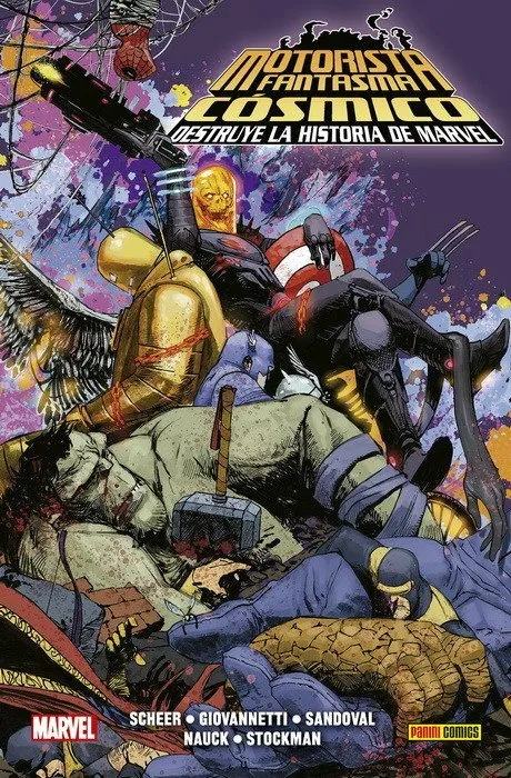 Motorista Fantasma Cósmico Destruye la Historia de Marvel. 100% Marvel HC