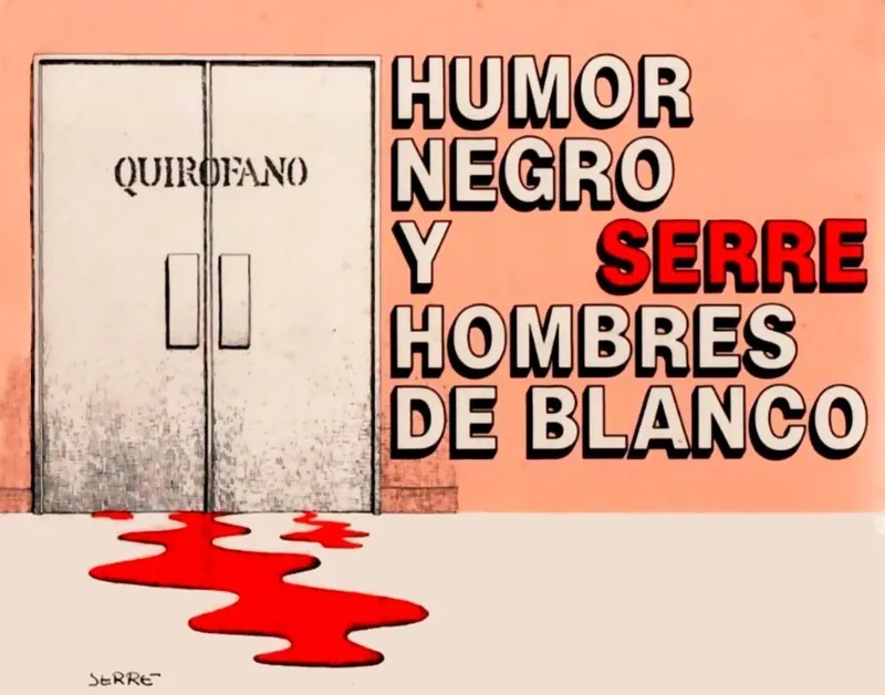 Humor negro y hombres de blanco
