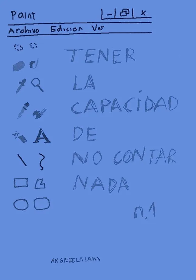 Tener la capacidad de no contar nada (Autoedición)