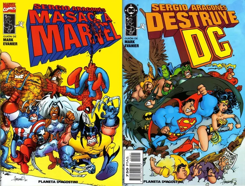 Sergio Aragonés Masacra Marvel / Destruye DC