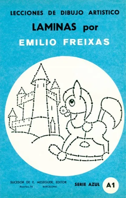 Lecciones de dibujo artístico. Láminas por Emilio Freixas - Serie azul