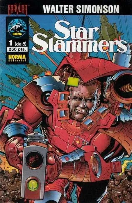 Star Slammers. Línea comic books Norma