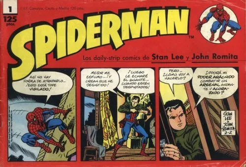 Spiderman. Los daily-strip comics