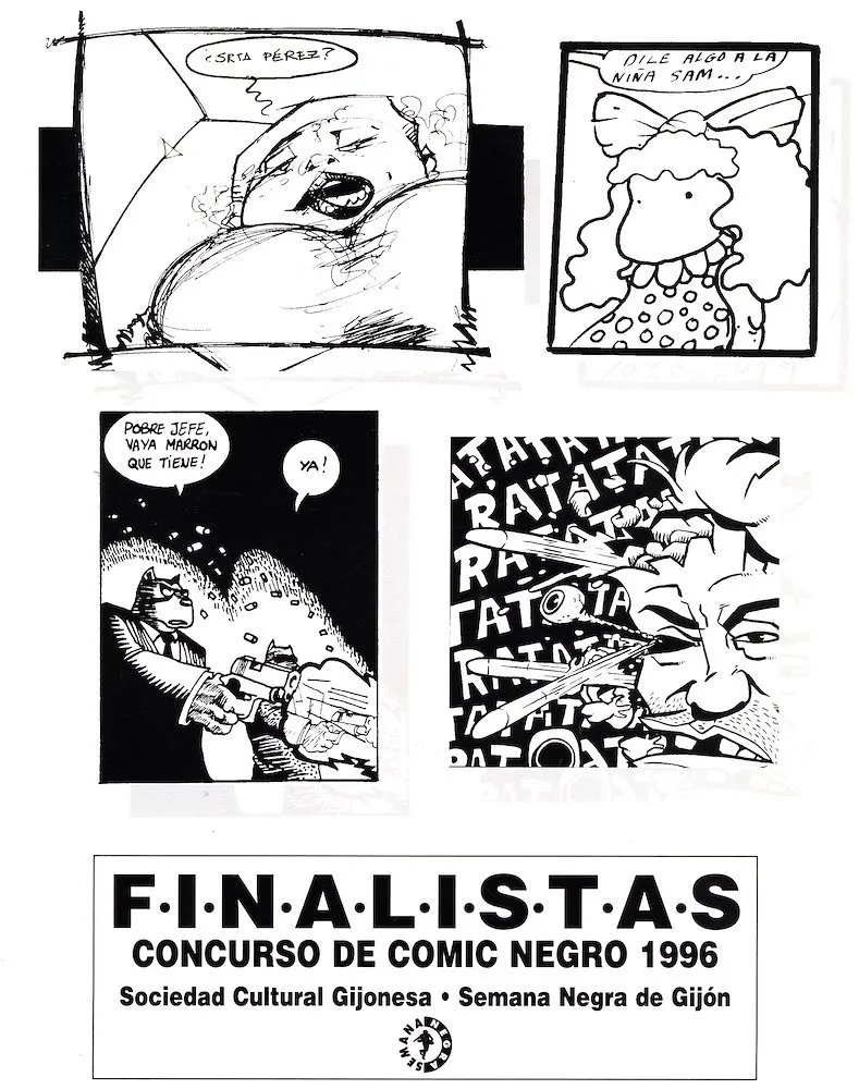 Finalistas Concurso de Cómic Negro 1996