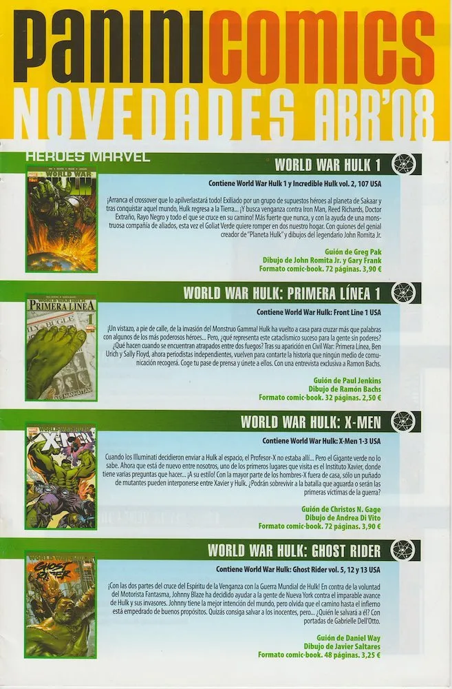 Panini Comics Novedades