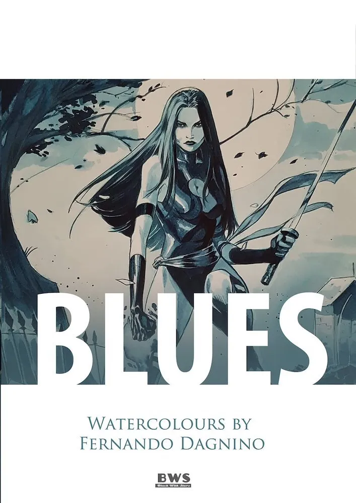 Blues. Watercolours by Fernando Dagnino