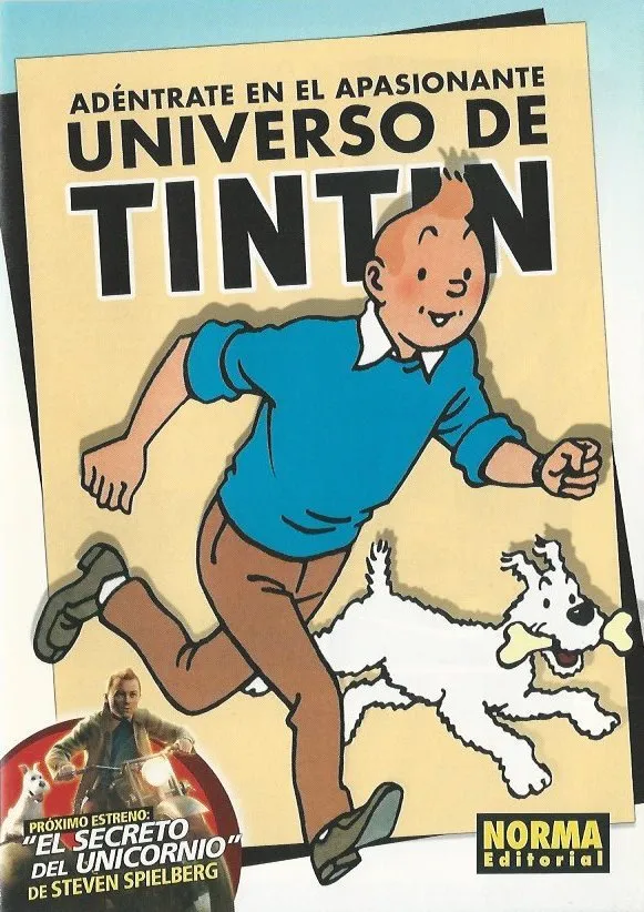 Adéntrate en el apasionante universo de Tintín. Catálogo.