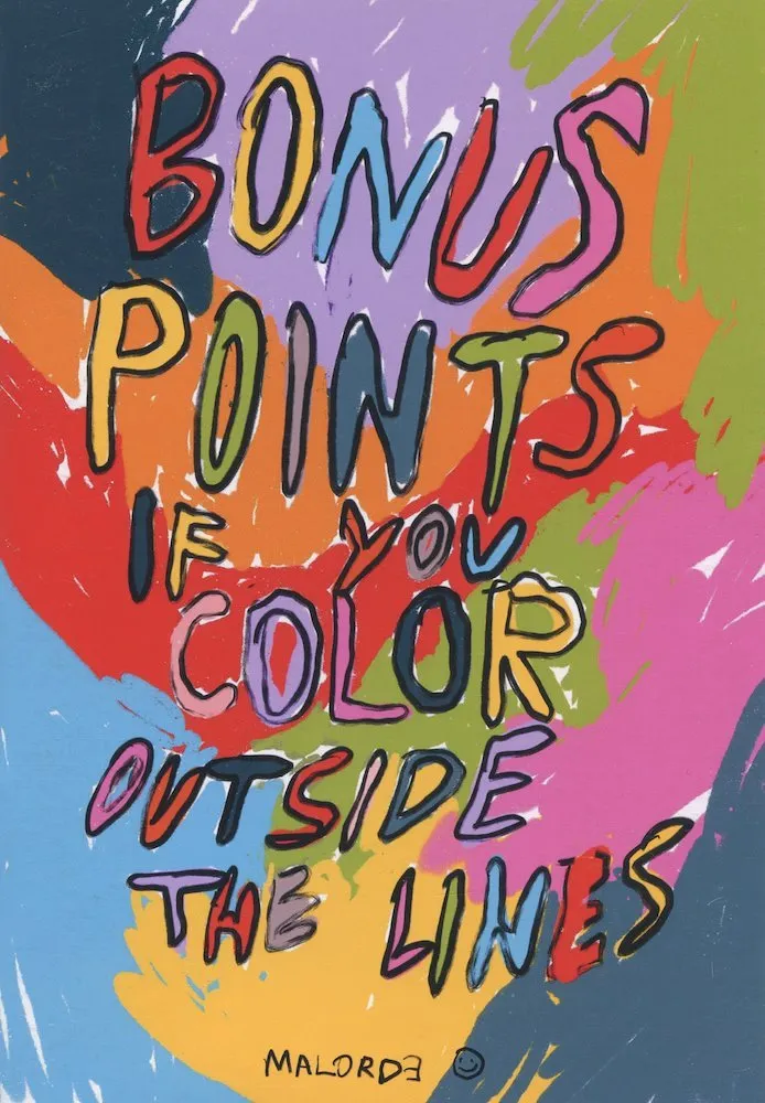 Bonus points if you color outside the lines (Autoedición)
