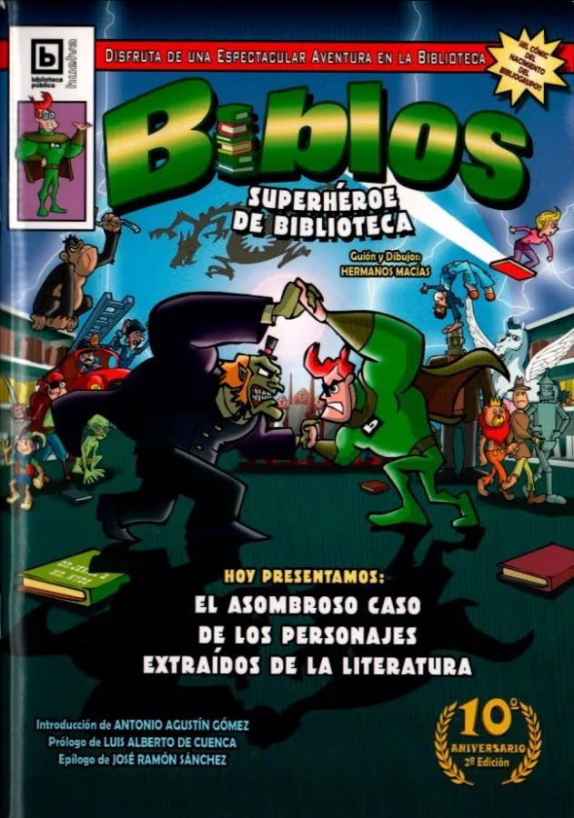 Biblos. Superhéroe de biblioteca