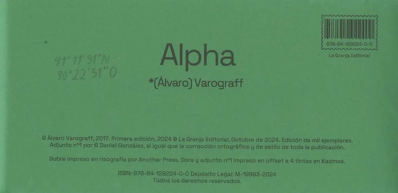 Alpha 41º 11′ 31 N 90º 22′ 51O