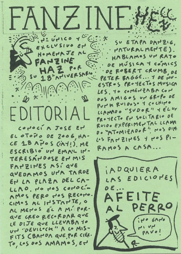 Fanzine HEZ homenaje al Fanzine HAZ