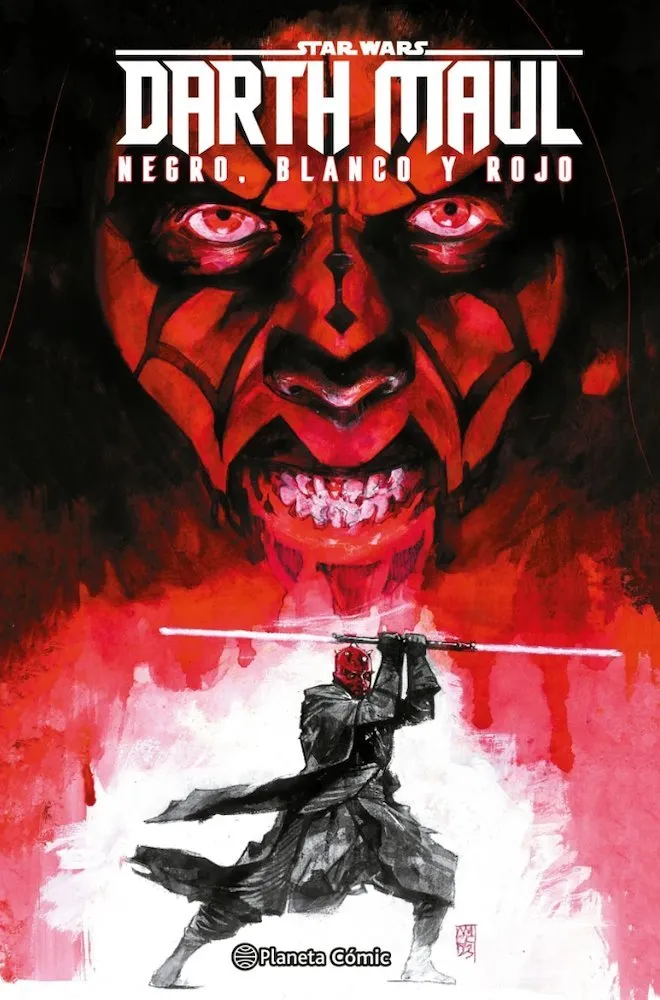 Star Wars Darth Maul: Negro, blanco y rojo