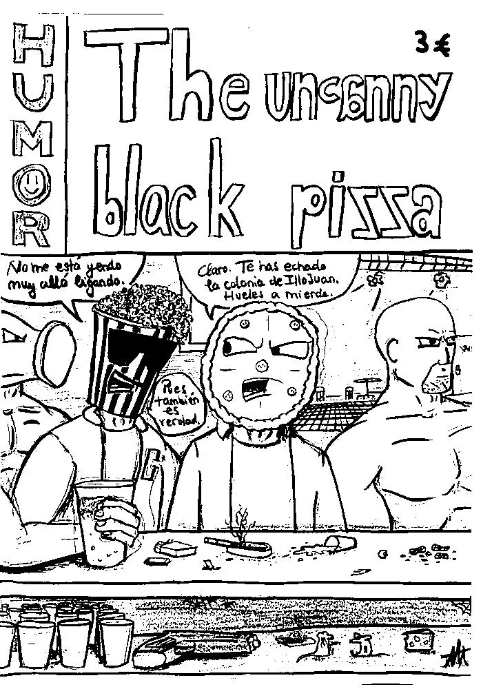 The uncanny black pizza