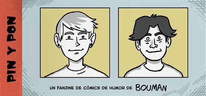 Pin y Pon. Un Fanzine de Cómics de Humor de Bouman.