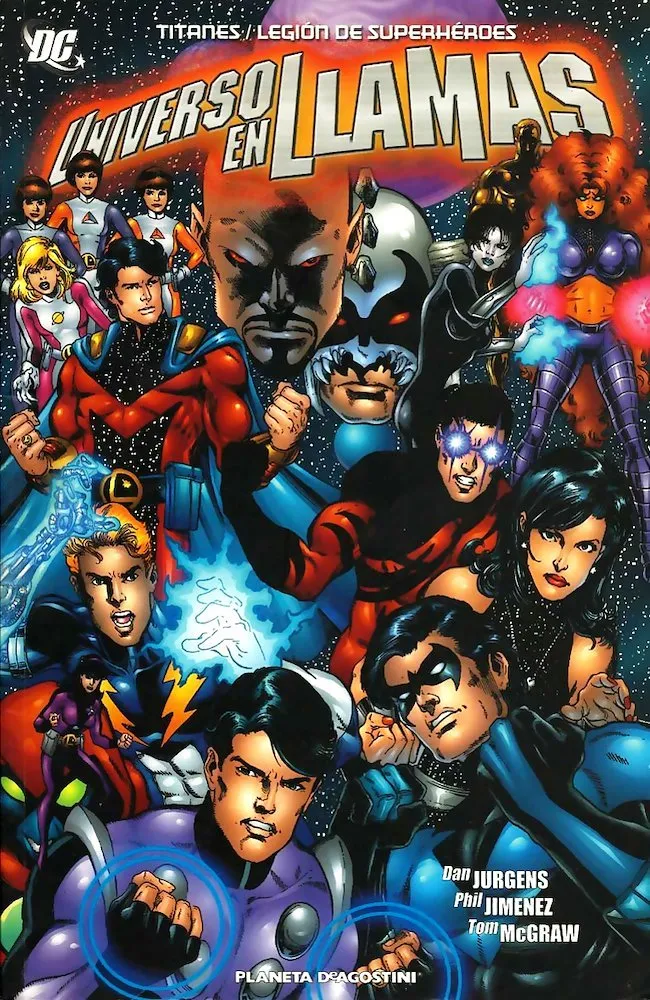 Titanes / Legión de Superhéroes. Universo en llamas