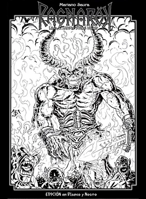 Ragnarök libro 3: Sangre sobre Vigrid - Edición en blanco y negro (Autoedición)