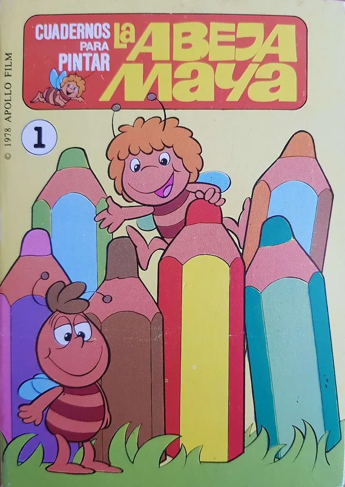Cuadernos para pintar La Abeja Maya