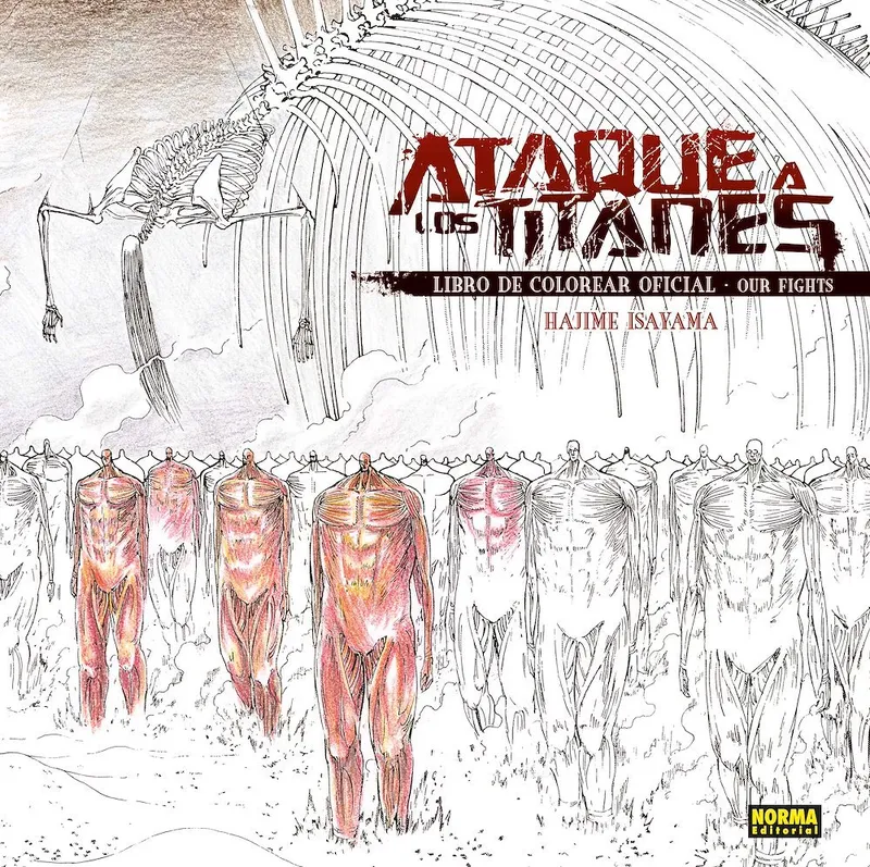 Ataque a los titanes. Libro de colorear oficial