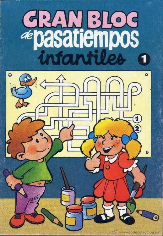 Gran bloc de pasatiempos infantiles