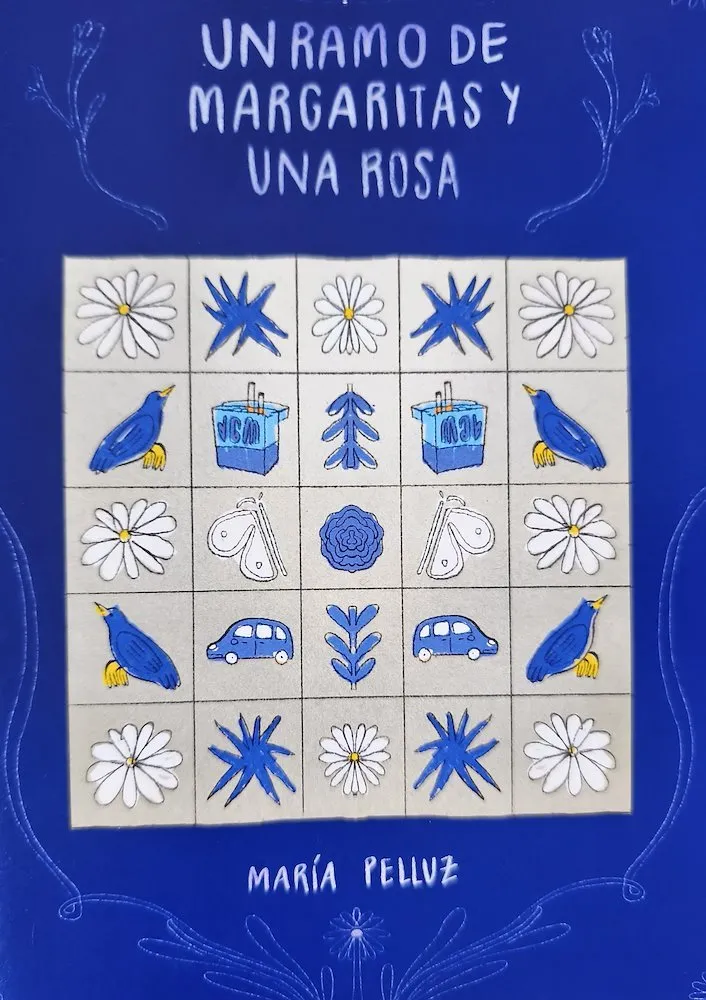 Un ramo de margaritas y una rosa