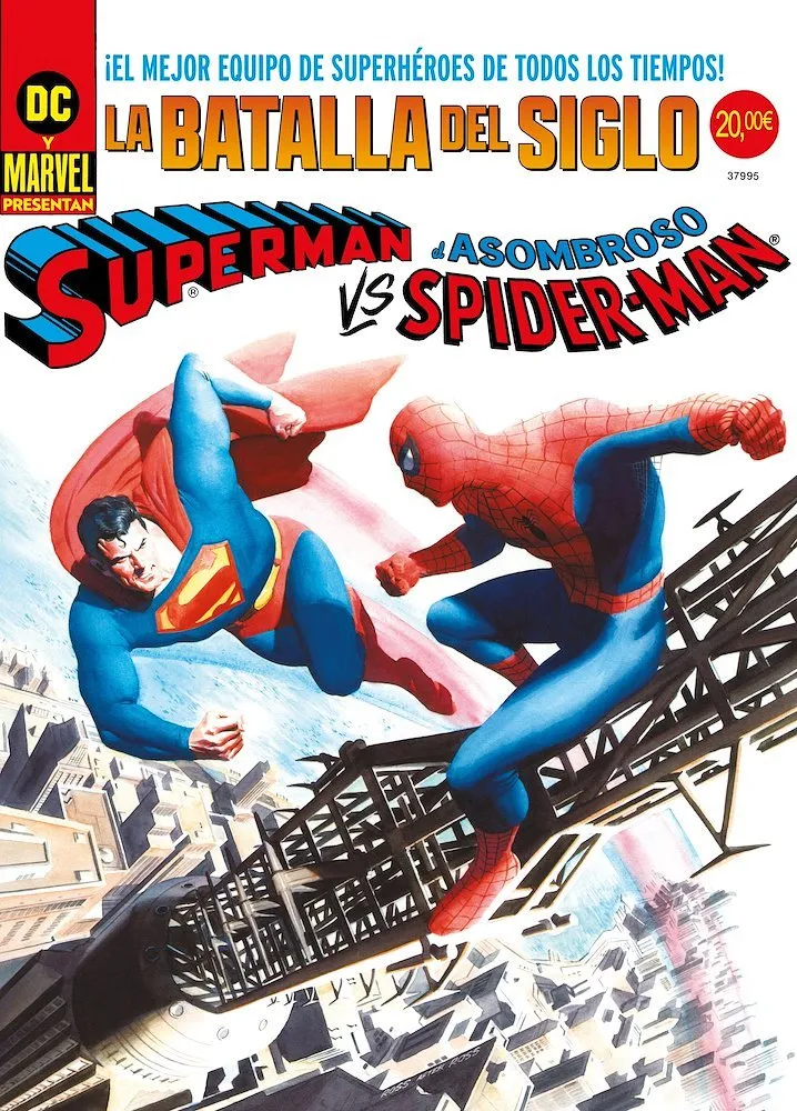 Superman vs. El Asombroso Spiderman (Portada Alternativa Alex Ross). DC-Marvel Treasury Edition